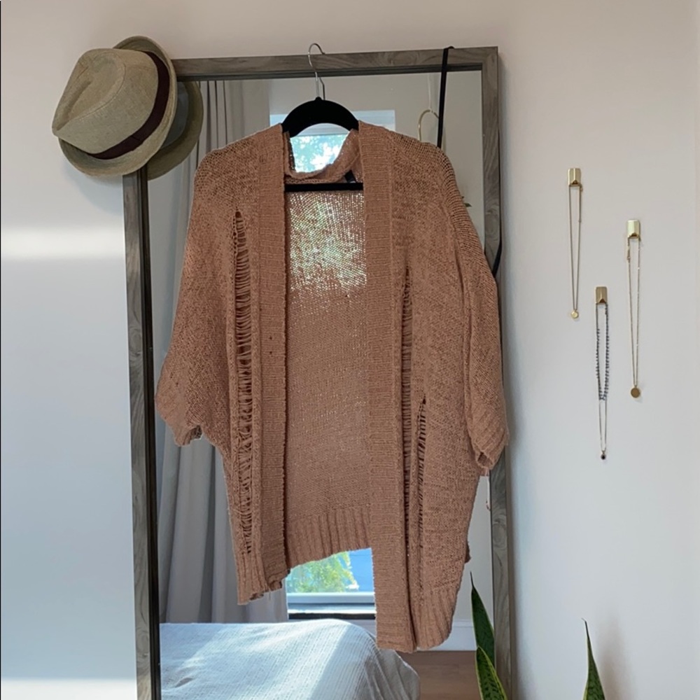 Boutique Tan Cardigan